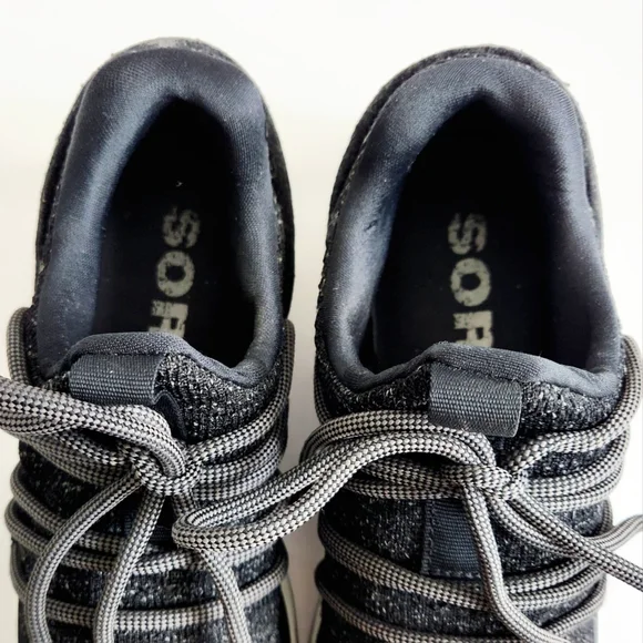 Sorel Kinetic Lace Sneakers, Cool Modern Streetwear, Black & White Size 7.5 - Picture 4 of 16